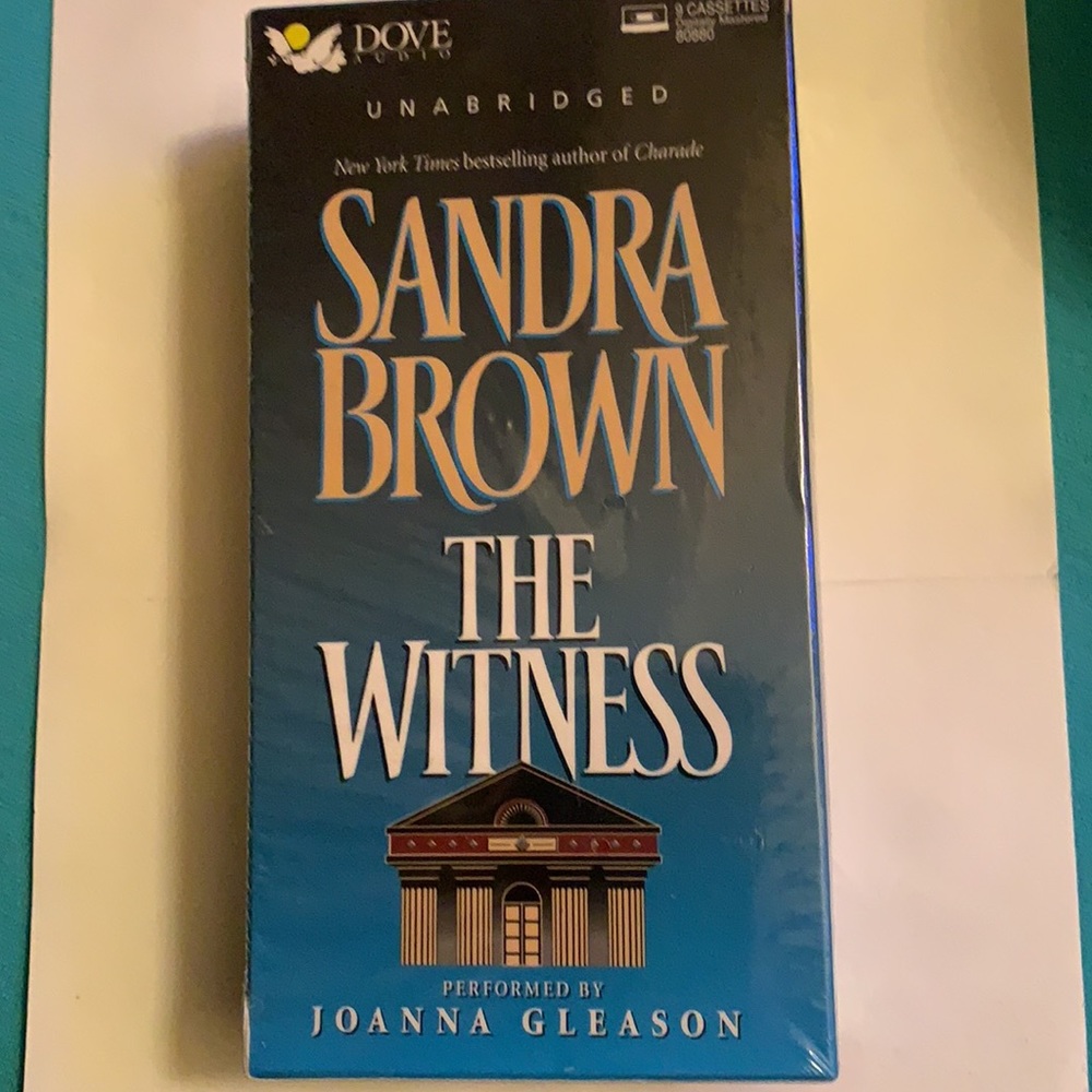 SANDRA BROWN THE WITNESS. NEW 9 CASSETTES. 80880